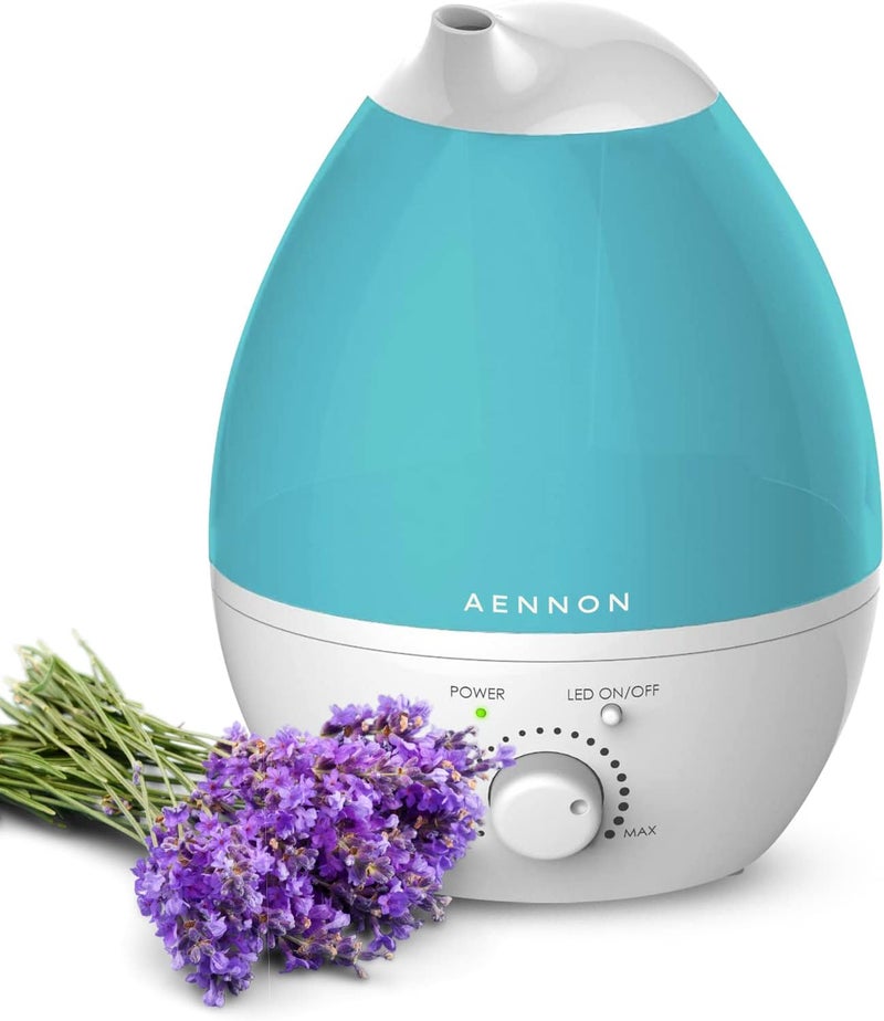 Aennon Air Humidifier for Bedroom - Oil Diffusers for Home - Baby & Pets Humidifier - Auto Shut Off & Night Mode - 20+ Hours of Use - 2.8L - Cool Mist Humidifiers - Image 1